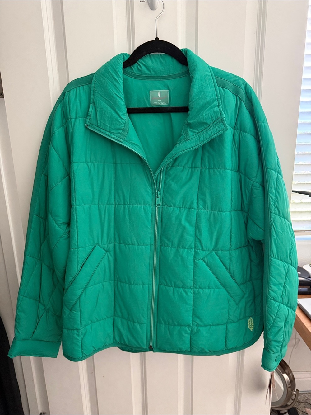 FP Movement by Free People Bright GreenQuilted Puffer Jacket